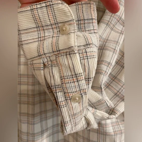 Madewell Corduroy Oversized Ex Boyfriend Shirt in Lombard Plaid Large - Picture 9 of 16